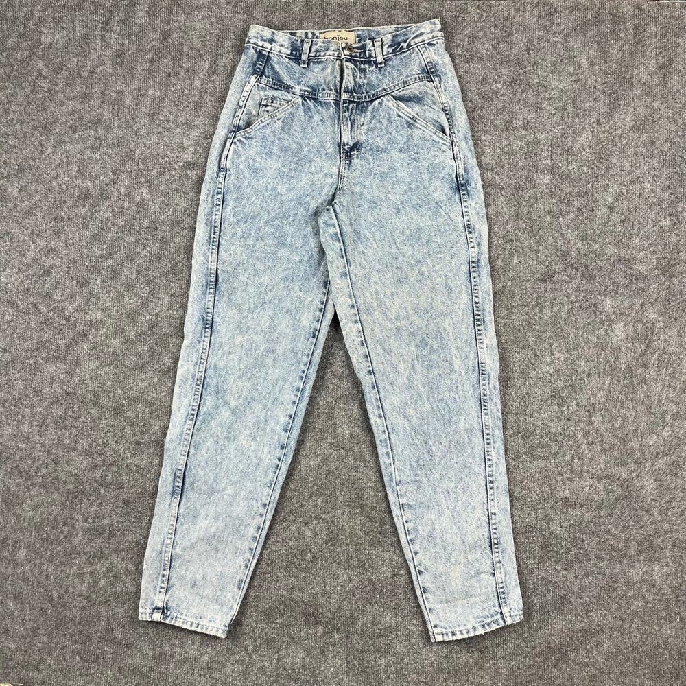 Bonjour Jeans Womens Size 8x29 Light Wash High Rise‎ Tapered Vintage